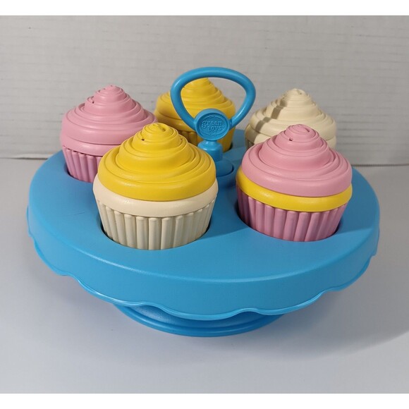 Green Toys Kids Toy Cup Cakes Muffin Tray Pretend Play Baking Food Plastic - Picture 4 of 10